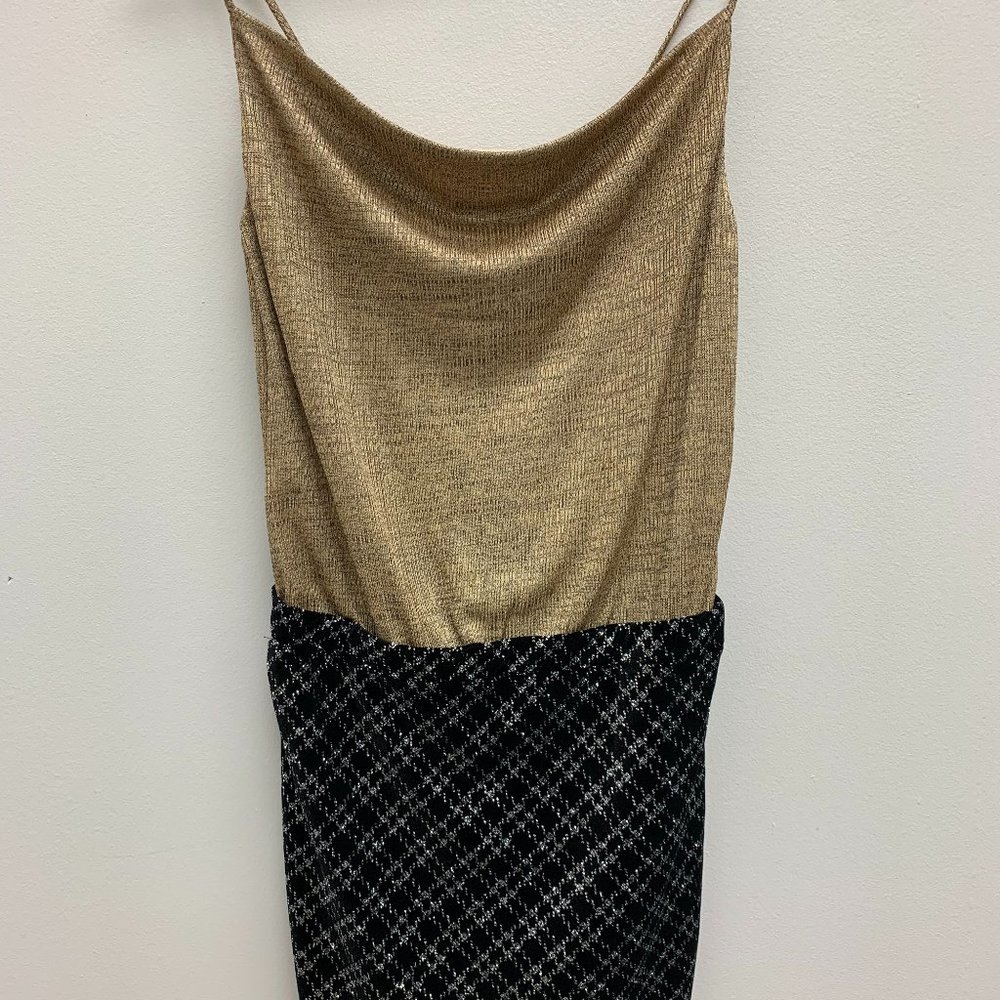 GOLD & BLACK DRESS